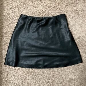 SOLD Forever 21 Elegant Black Satin Skirt
